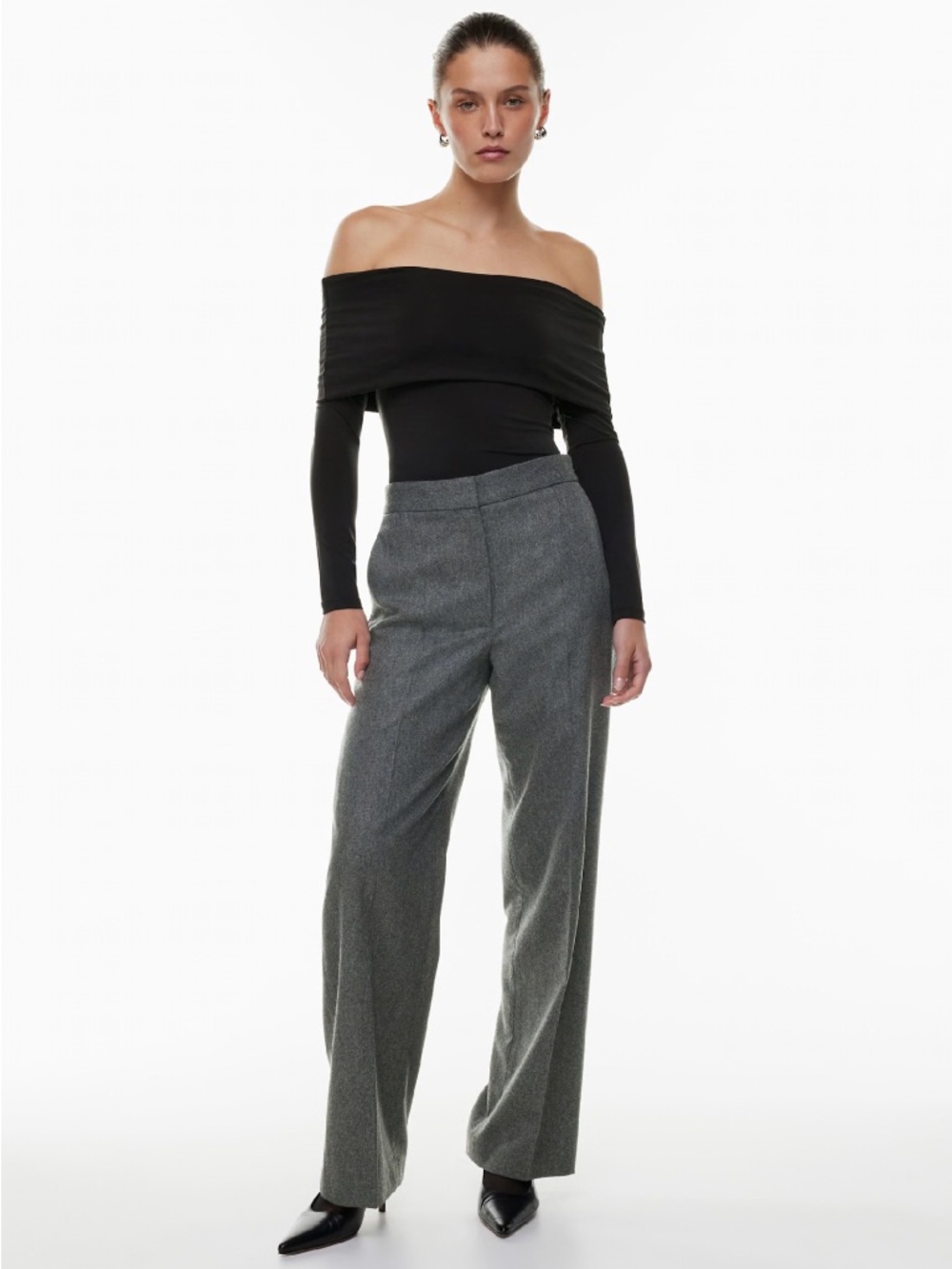 Aritzia Wilfred Alanya Wool Trouser Pants
